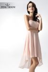 4225-1 Ethereal dress with long back - pink