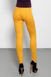 3929-3 Gently suede leggings - mustard