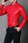 4111-2 Slim Fit Shirt - red