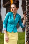 3516-4 jacket with lightly shimmering fabric - mint sorbet